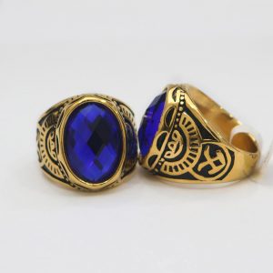 Vintage Polished Steel Ring - KR11
