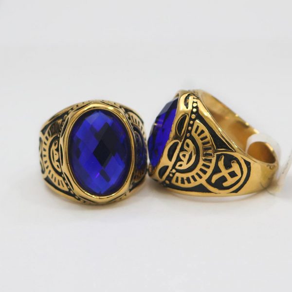 Vintage Polished Steel Ring - KR11