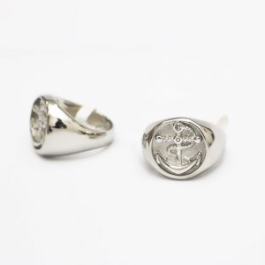 Vintage Polished Steel Ring - KR3